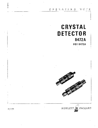 Agilent HP 8472A Operation Note  Agilent HP 8472A Operation Note.pdf