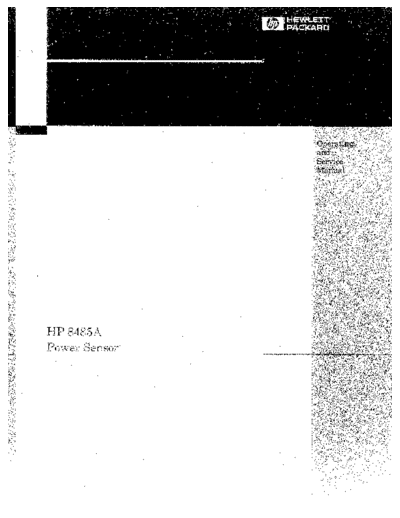 Agilent HP 8485A Operating & Service  Agilent HP 8485A Operating & Service.pdf