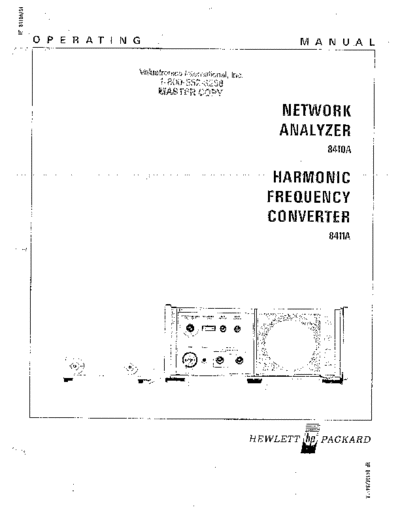 Agilent HP 8410A 252C 8411A Operating  Agilent HP 8410A_252C 8411A Operating.pdf