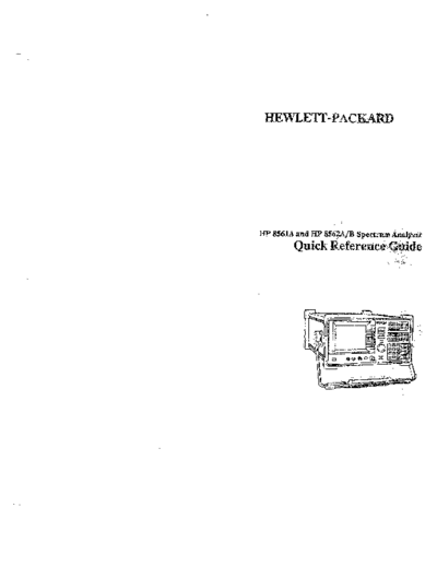 Agilent HP 8561A 252C 8562A 252C B Quick Reference  Agilent HP 8561A_252C 8562A_252C B Quick Reference.pdf