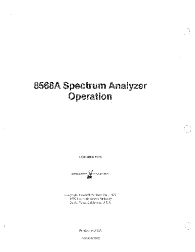 Agilent HP 8568A Operation  Agilent HP 8568A Operation.pdf