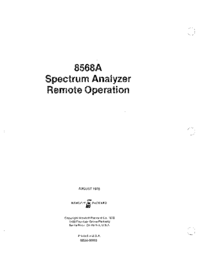 Agilent HP 8568A Remote Operation  Agilent HP 8568A Remote Operation.pdf