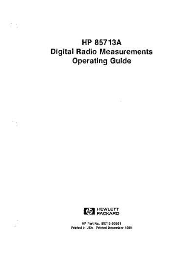Agilent HP 85713A Operating  Agilent HP 85713A Operating.pdf