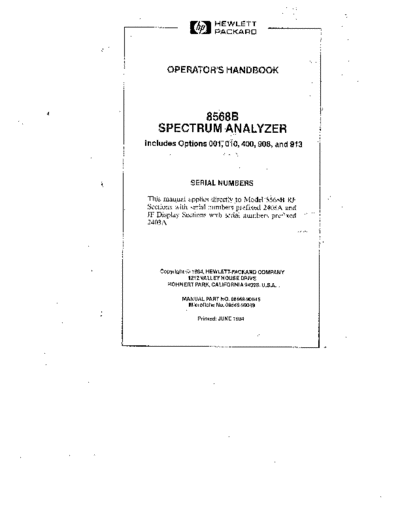 Agilent HP 8568B Operator Handbook  Agilent HP 8568B Operator Handbook.pdf