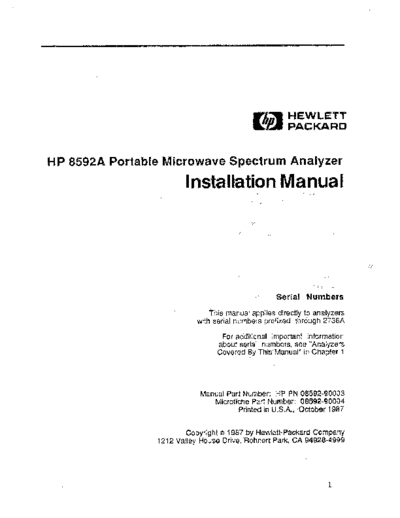 Agilent HP 85892A Installation  Agilent HP 85892A Installation.pdf