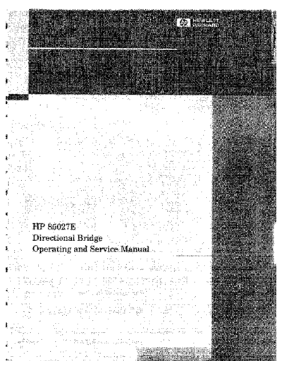 Agilent HP 85027E Operating & Service Sec 1-7  Agilent HP 85027E Operating & Service Sec 1-7.pdf