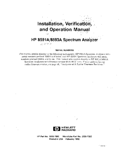 Agilent HP 8591A 252C 93A Installation 252C Verification & Operation  Agilent HP 8591A_252C 93A Installation_252C Verification & Operation.pdf