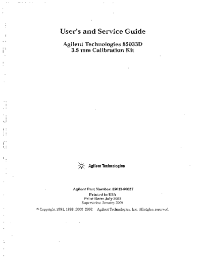 Agilent HP 85033D User 2527s & Service Guide  Agilent HP 85033D User_2527s & Service Guide.pdf