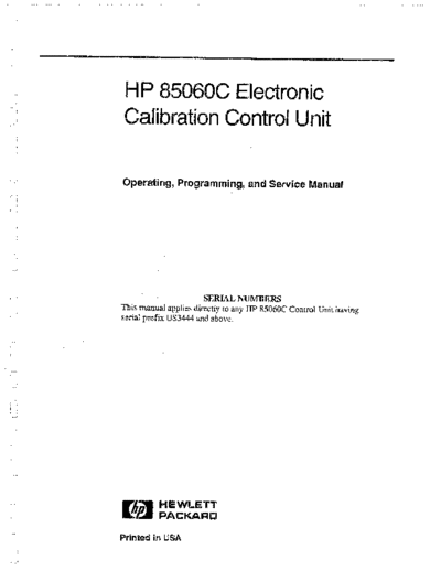 Agilent HP 85060C Operating 252C Programming 252C & Service  Agilent HP 85060C Operating_252C Programming_252C & Service.pdf