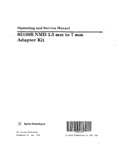 Agilent HP 85103B Operating & Service  Agilent HP 85103B Operating & Service.pdf