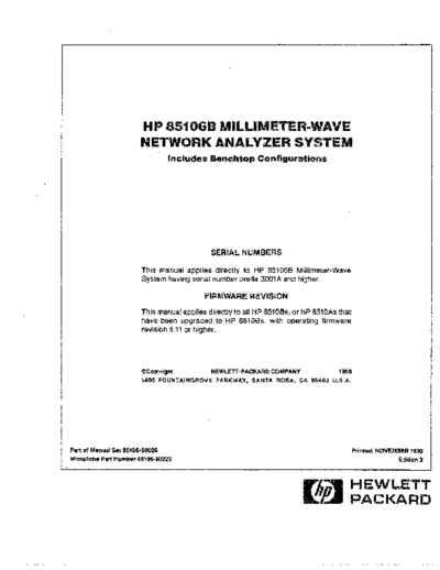 Agilent HP 85106B System Operating & Service  Agilent HP 85106B System Operating & Service.pdf