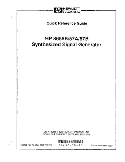 Agilent HP 8656B 252C 57A 252C 57B  Quick Reference Guide  Agilent HP 8656B_252C 57A_252C 57B  Quick Reference Guide.pdf