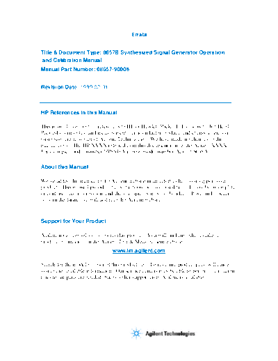 Agilent HP 8657B Operation 1989  Agilent HP 8657B Operation 1989.pdf