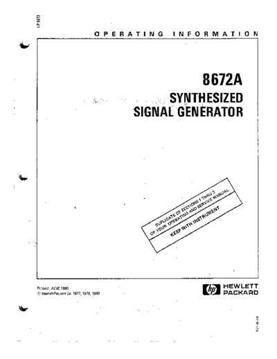 Agilent HP 8672A Operating Information  Agilent HP 8672A Operating Information.pdf