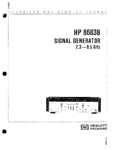 Agilent HP 8683B Operating  Agilent HP 8683B Operating.pdf