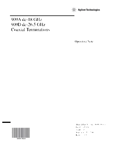 Agilent HP 909A 252C D Operating Note  Agilent HP 909A_252C D Operating Note.pdf