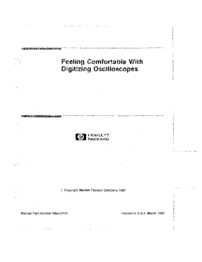 Agilent HP Feeling Comfortable with Digitizing O-scopes Guide to Technology  Agilent HP Feeling Comfortable with Digitizing O-scopes Guide to Technology.pdf