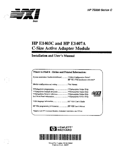 Agilent HP E1403C 252C E1407A Installation & User  Agilent HP E1403C_252C E1407A Installation & User.pdf