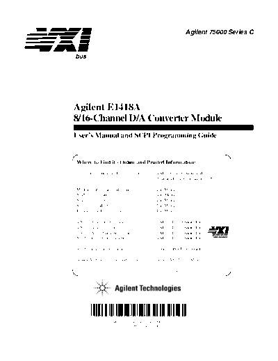 Agilent HP E1418A USER  Agilent HP E1418A USER.pdf