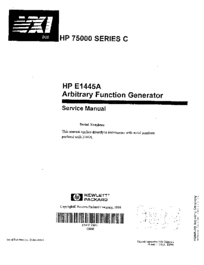Agilent HP E1445A Service  Agilent HP E1445A Service.pdf