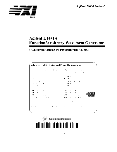 Agilent HP E1441A USER  Agilent HP E1441A USER.pdf