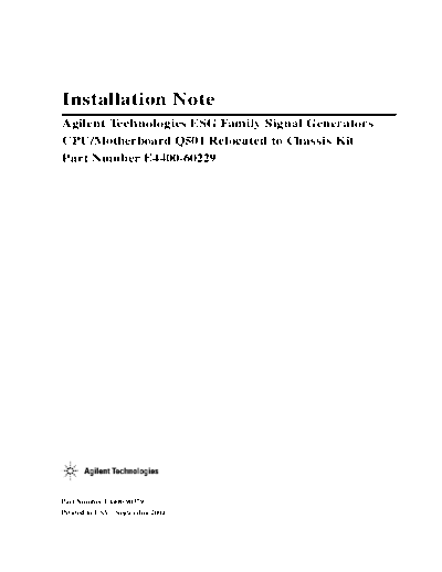 Agilent HP E4422B Installation Note  Agilent HP E4422B Installation Note.pdf