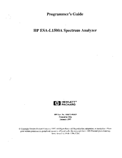 Agilent HP E4411A 252C ESA-L1500A Programmer 2527s Guide  Agilent HP E4411A_252C ESA-L1500A Programmer_2527s Guide.pdf
