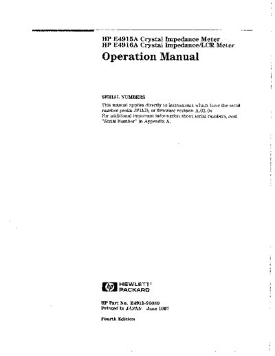 Agilent HP E4915A E4916A Operation Manual  Agilent HP E4915A E4916A Operation Manual.pdf