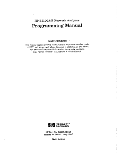 Agilent HP E5100A 252CB  Programming Manual  Agilent HP E5100A_252CB  Programming Manual.pdf