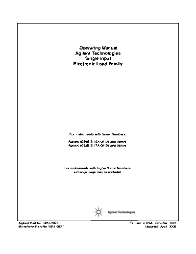 Agilent HP Electronic Load Family Operating  Agilent HP Electronic Load Family Operating.pdf