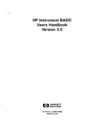 Agilent HP Instrument BASIC Users Handbook  Agilent HP Instrument BASIC Users Handbook.pdf