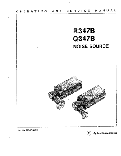 Agilent HP R347B 252C Q347B Operating & Service  Agilent HP R347B_252C Q347B Operating & Service.pdf