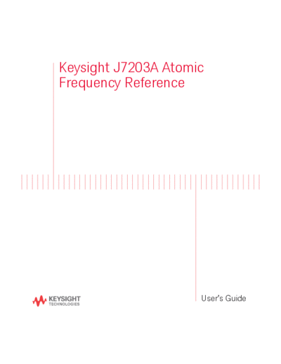 Agilent J7203A Atomic Frequency Reference User 2527s Guide J7203-90001 c20140806 [35]  Agilent J7203A Atomic Frequency Reference User_2527s Guide J7203-90001 c20140806 [35].pdf