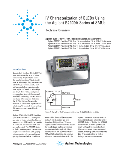 Agilent IV characterization of OLEDs using the Keysight B2911A 5990-6994EN c20130107 [5]  Agilent IV characterization of OLEDs using the Keysight B2911A 5990-6994EN c20130107 [5].pdf