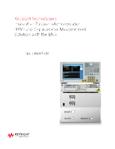 Agilent Innovative Passive Intermodulation (PIM) and S-parameter Measurement Solution with the ENA 5991-0332  Agilent Innovative Passive Intermodulation (PIM) and S-parameter Measurement Solution with the ENA 5991-0332EN c20141205 [20].pdf