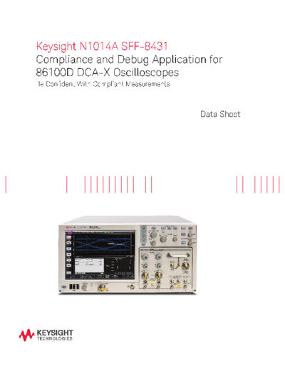 Agilent N1014A SFF-8431 Compliance and Debug Application for 86100D DCA-X Oscilloscopes - Data Sheet 5991-12  Agilent N1014A SFF-8431 Compliance and Debug Application for 86100D DCA-X Oscilloscopes - Data Sheet 5991-1296EN c20140723 [9].pdf