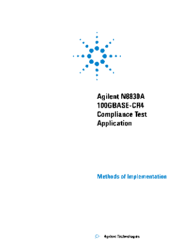 Agilent N8830A App MOI N8830A 100GBASE-CR4 Compliance Test Application Methods of Implementation c20140828 [  Agilent N8830A_App_MOI N8830A 100GBASE-CR4 Compliance Test Application Methods of Implementation c20140828 [72].pdf