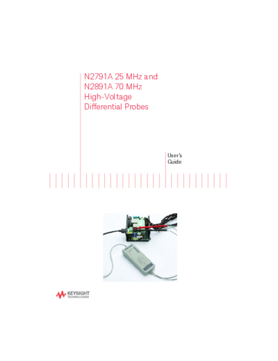 Agilent N2791-97003 N2791A N2891A High-Voltage Differential Probes User 2527s Guide [32]  Agilent N2791-97003 N2791A N2891A High-Voltage Differential Probes User_2527s Guide [32].pdf