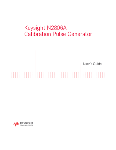 Agilent N2806A Calibration Pulse Generator User 2527s Guide N2806-97003 [28]  Agilent N2806A Calibration Pulse Generator User_2527s Guide N2806-97003 [28].pdf