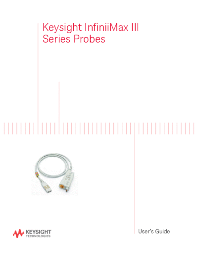 Agilent N2800-97010 InfiniiMax III Probing System User 2527s Guide [128]  Agilent N2800-97010 InfiniiMax III Probing System User_2527s Guide [128].pdf