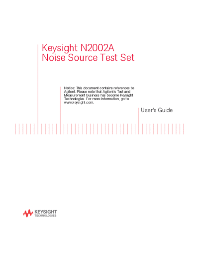 Agilent N2002-90003 N2002A Noise Source Test Set User 2527s Guide [172]  Agilent N2002-90003 N2002A Noise Source Test Set User_2527s Guide [172].pdf