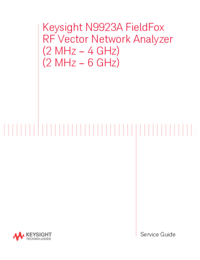 Agilent N9923-90018 N9923A FieldFox RF Vector Network Analyzer 252C Service Guide [131]  Agilent N9923-90018 N9923A FieldFox RF Vector Network Analyzer_252C Service Guide [131].pdf
