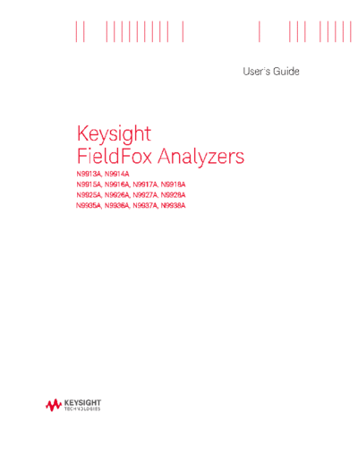 Agilent N9927-90001 FieldFox Handheld Analyzers Users Guide c20141028 [200]  Agilent N9927-90001 FieldFox Handheld Analyzers Users Guide c20141028 [200].pdf