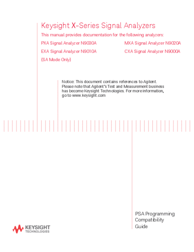 Agilent N9020-90192 X-Series Signal Analyzer PSA Programming Compatibility Guide [178]  Agilent N9020-90192 X-Series Signal Analyzer PSA Programming Compatibility Guide [178].pdf