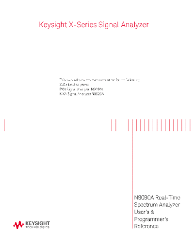 Agilent N9030-90059 X-Series Real-Time Spectrum Analyzer User 2527s & Programmer 2527s Reference [888]  Agilent N9030-90059 X-Series Real-Time Spectrum Analyzer User_2527s & Programmer_2527s Reference [888].pdf