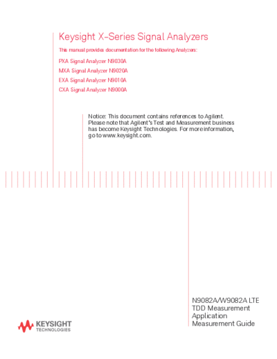 Agilent N9082-90002 N9082A LTE TDD Measurement Guide [238]  Agilent N9082-90002 N9082A LTE TDD Measurement Guide [238].pdf