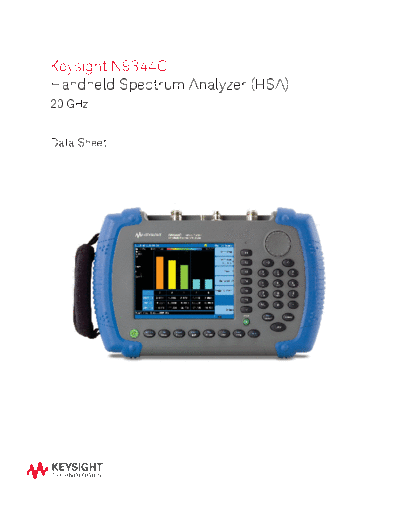 Agilent N9344C Handheld Spectrum Analyzer (HSA) 20 GHz - Data Sheet 5990-7193EN c20141010 [10]  Agilent N9344C Handheld Spectrum Analyzer (HSA) 20 GHz - Data Sheet 5990-7193EN c20141010 [10].pdf