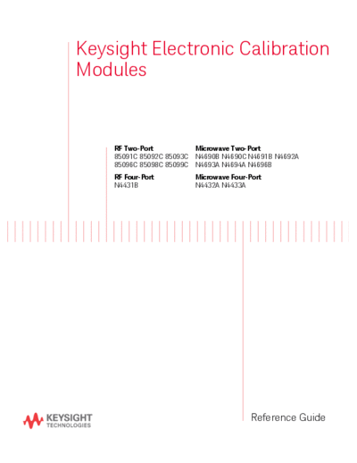 Agilent N4693-90001 Electronic Calibration (ECal) Modules Reference Guide c20140809 [116]  Agilent N4693-90001 Electronic Calibration (ECal) Modules Reference Guide c20140809 [116].pdf