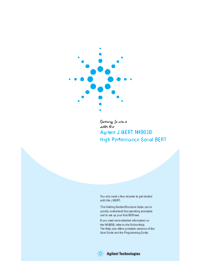 Agilent N4903-91011 N4903B J-BERT - Getting Started Guide [12]  Agilent N4903-91011 N4903B J-BERT - Getting Started Guide [12].pdf