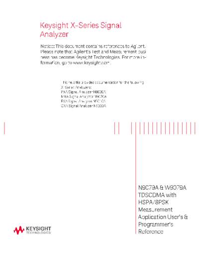 Agilent N9079-90007 N9079A & W9079A TD-SCDMA with HSDPA 8PSK User 2527s and Programmer 2527s Reference [2392  Agilent N9079-90007 N9079A & W9079A TD-SCDMA with HSDPA 8PSK User_2527s and Programmer_2527s Reference [2392].pdf
